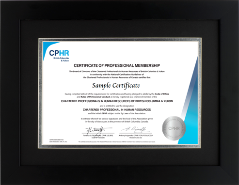 CPHR BC&YT (HD1003BL) Contemporary satin black wooden frame with double mat board (BLK/SS)